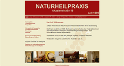 Desktop Screenshot of naturheilpraxis-akazienstr.de